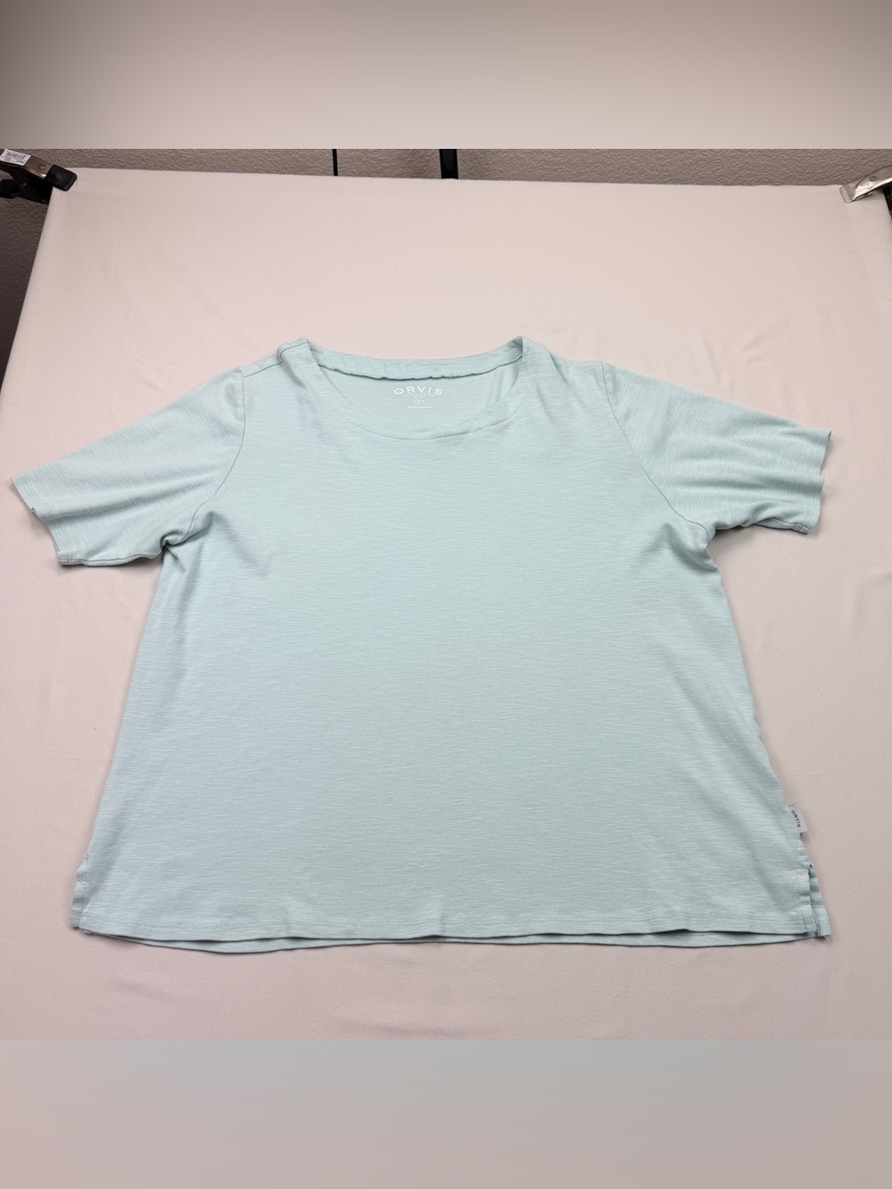 Orvis Women's Light Aqua Short-Sleeve Crew Tee